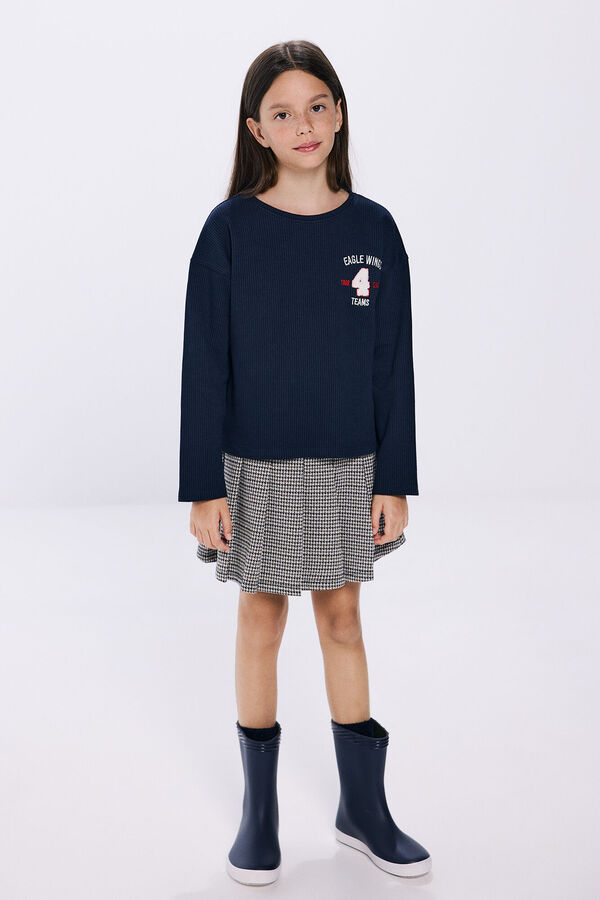 Springfield Kids Camiseta rib "Wings" niña azul