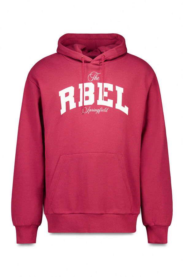 Springfield Sudadera capucha Rbel rojo