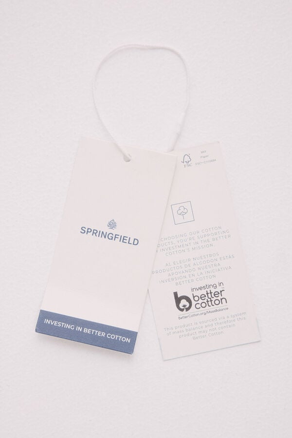 Springfield Camiseta gráfica étnica azul