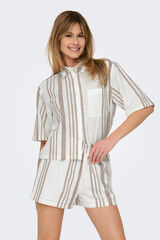 JDY Camisa manga curta estampada branco