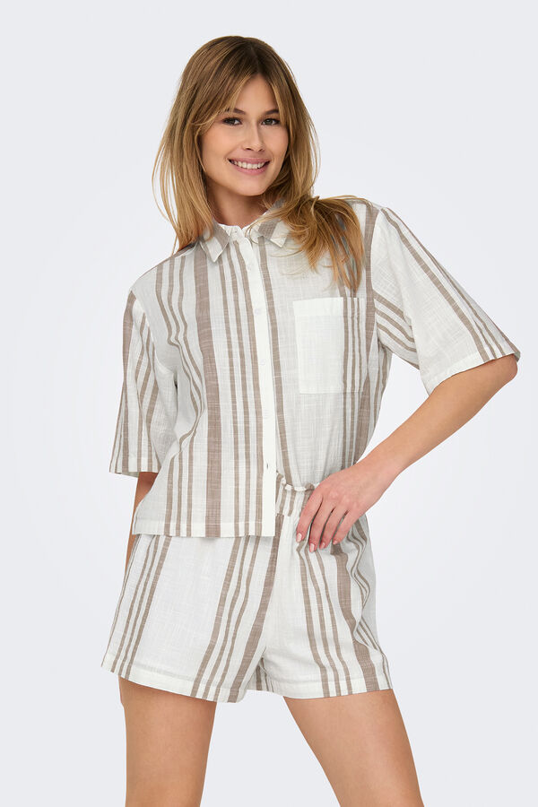 JDY Camisa manga curta estampada branco