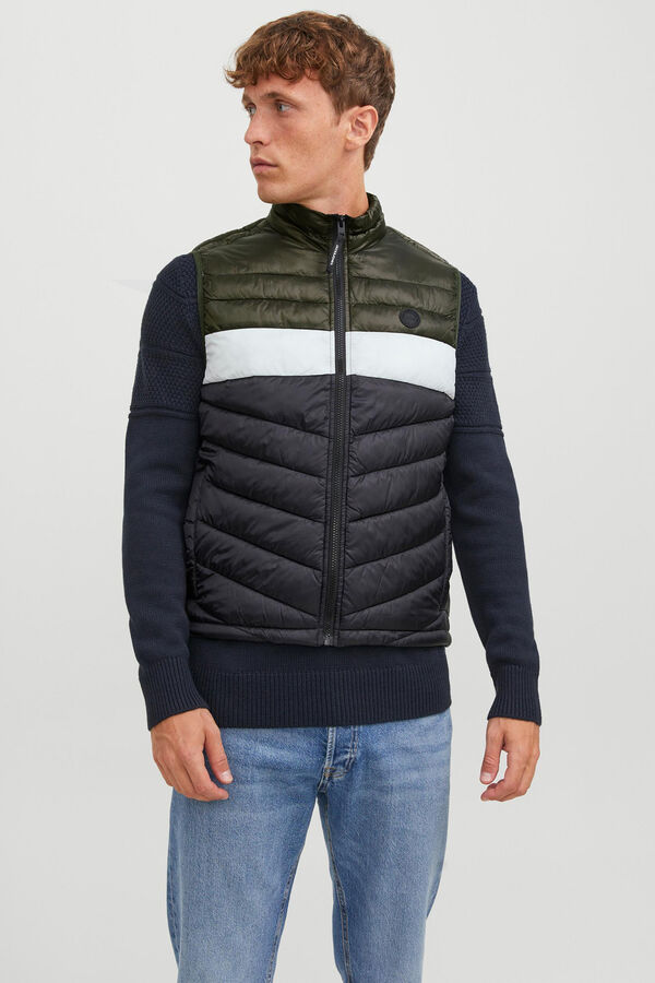 Jack & Jones Colete acolchoado verde