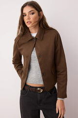 Trendyol Casaco de camur&ccedil;a cru