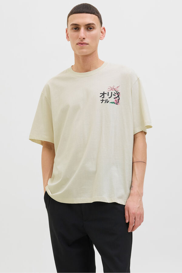 Jack & Jones Camiseta back print blanco