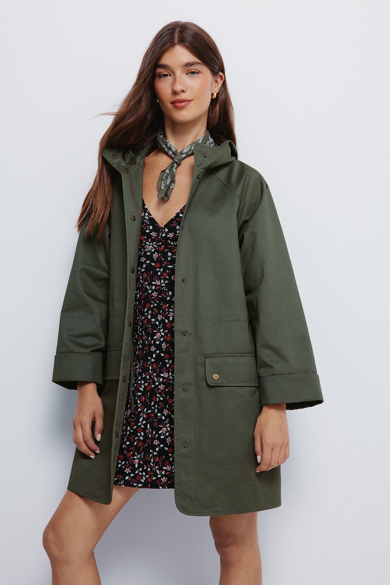 Springfield Parka capucha algod&oacute;n