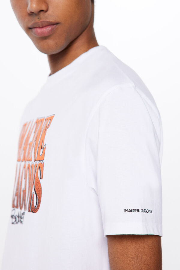 Springfield T-shirt Imagine Dragons Bones branco