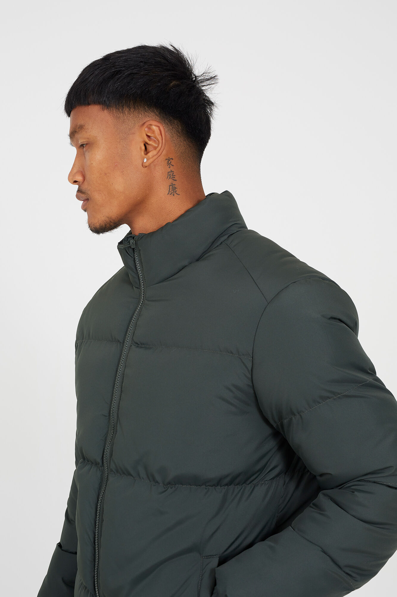 Brave Soul Casaco de penas acolchoado