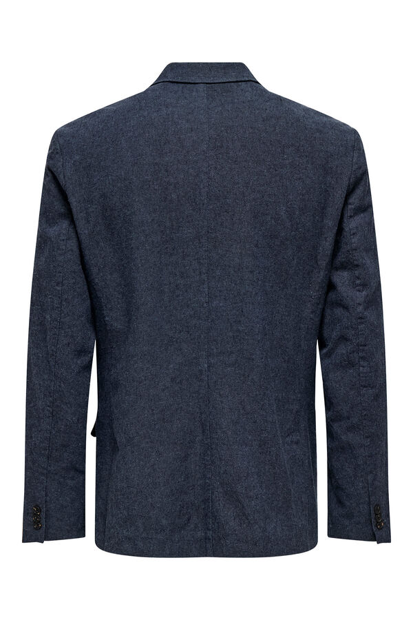 Only & Sons Blazer de lino azul