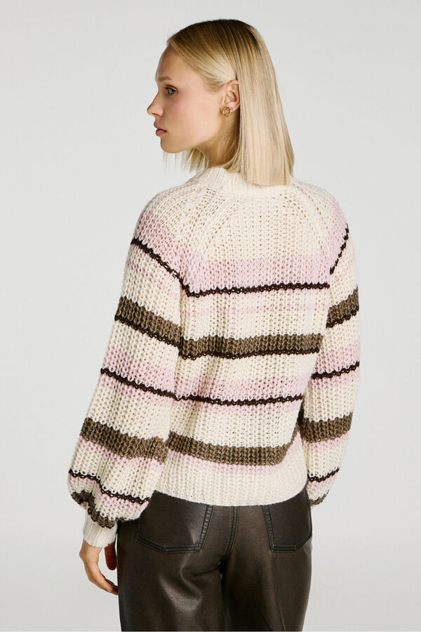 Jack & Jones Camisola riscas multicolorido bege