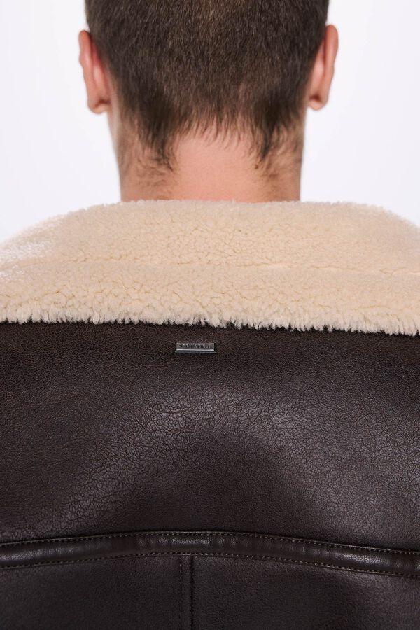 Springfield Cazadora perfecto doble faz marr&oacute;n