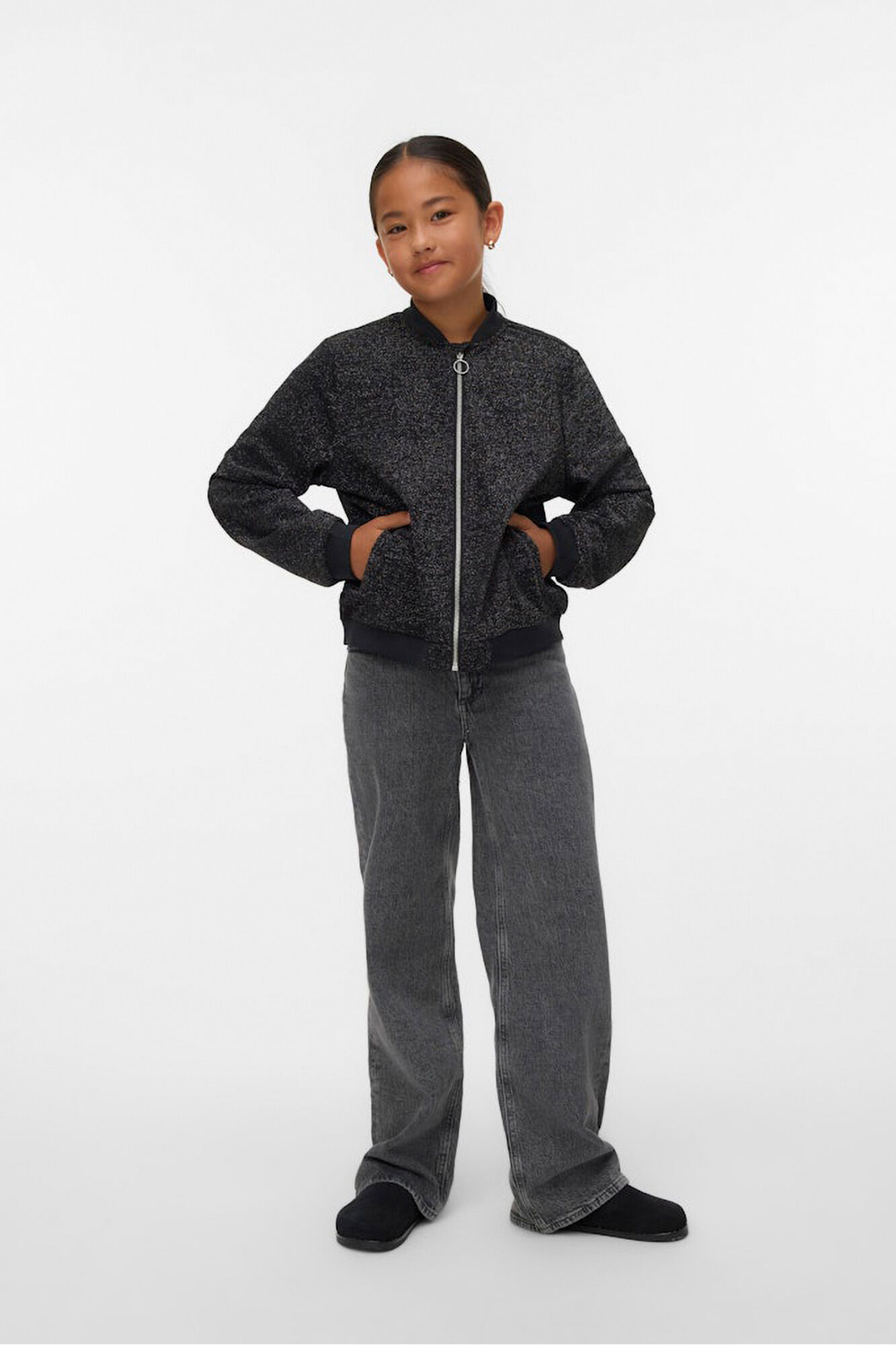 Vero Moda Girl Cazadora bomber brillo