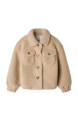 Springfield Kids Casaco trucker borrego menina vison