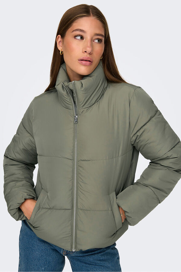 JDY Casaco acolchoada cinzento