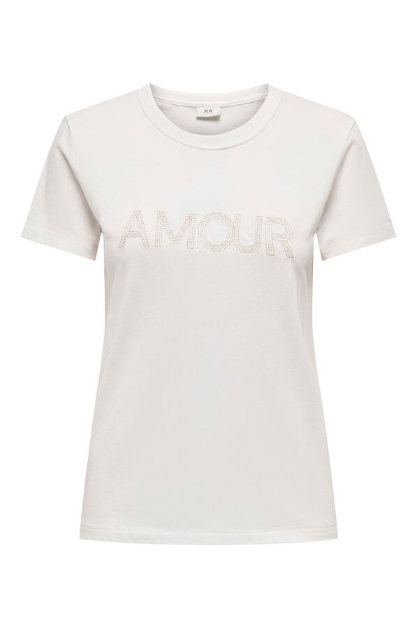 JDY Camiseta manga corta blanco