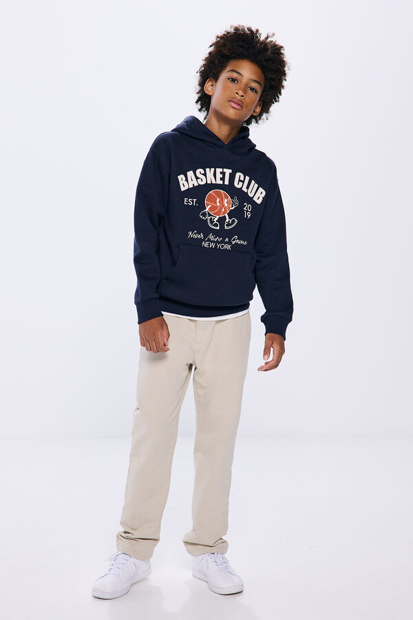 Springfield Kids Sudadera capucha Basket Club azul