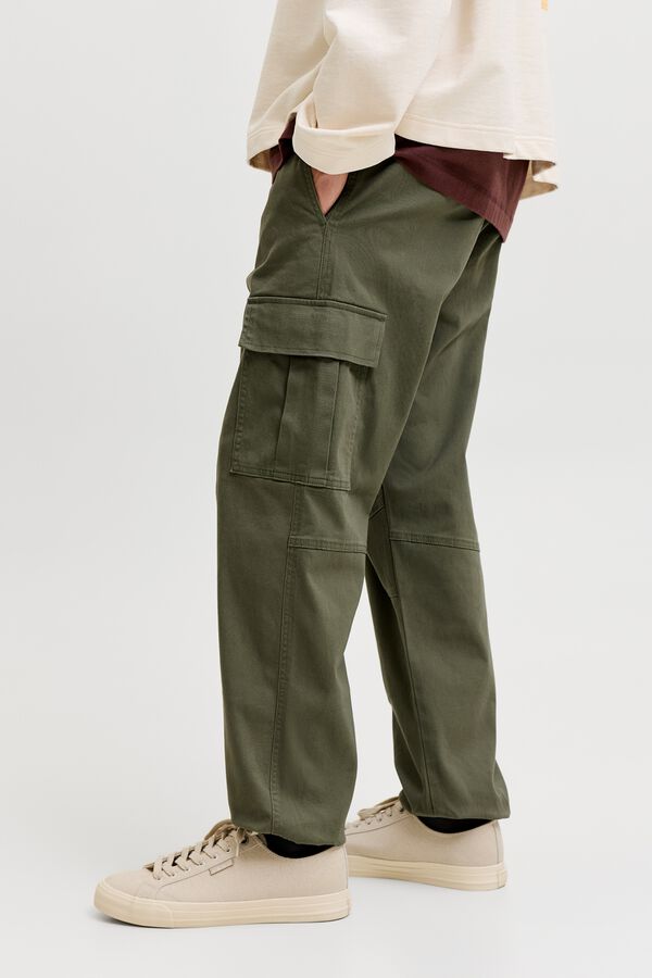 Jack & Jones Cal&ccedil;a cargo relaxed verde
