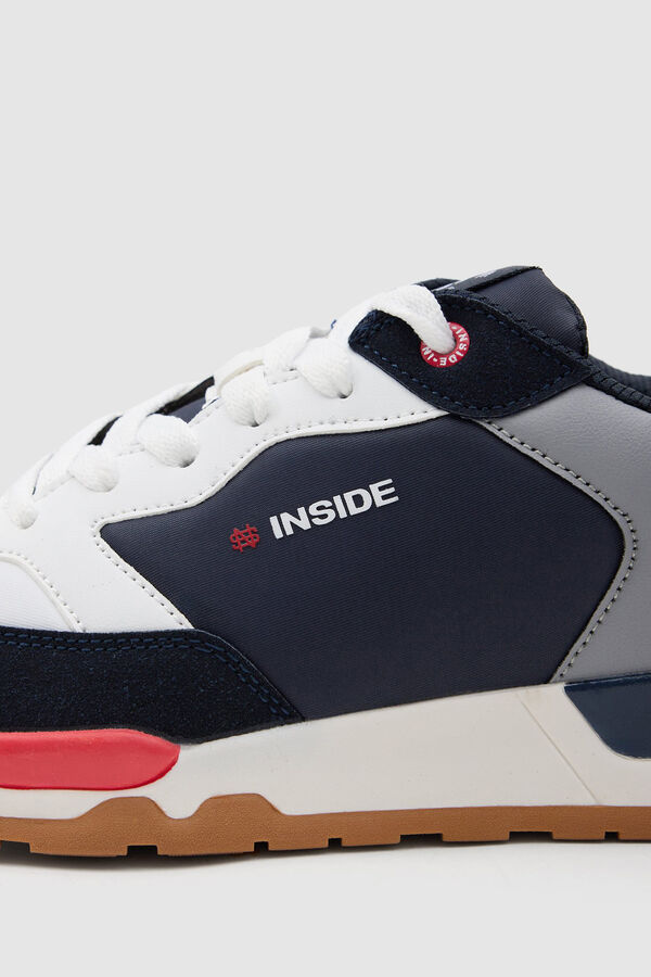 Inside Deportiva Casual Combinada blanco