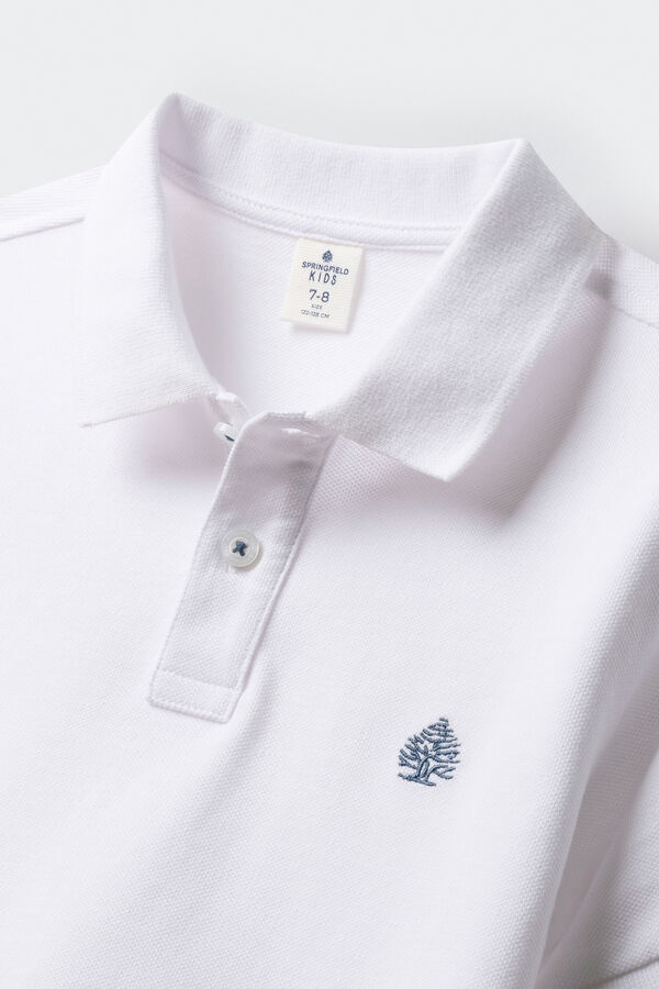 Springfield Kids Polo basico ni&ntilde;o blanco