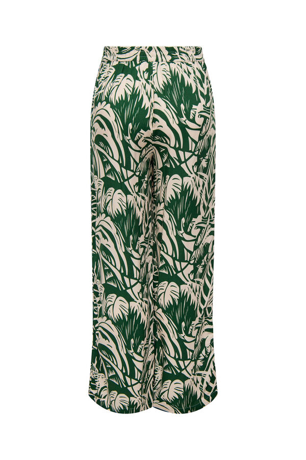 JDY Cal&ccedil;as estampadas fluidas verde