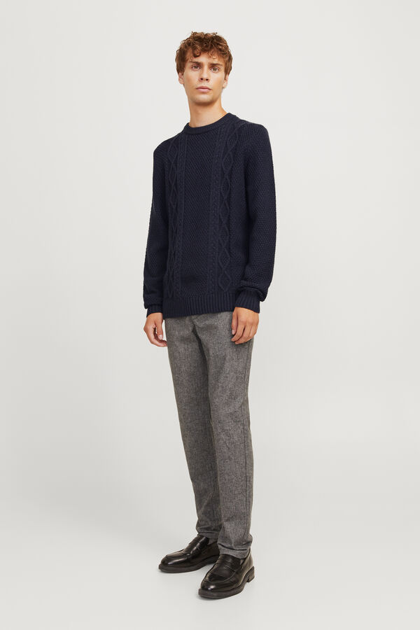 JJ REBEL Jersey b&aacute;sico Regular Fit azul