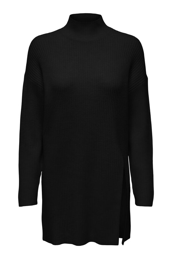 Only Jersey de punto largo negro