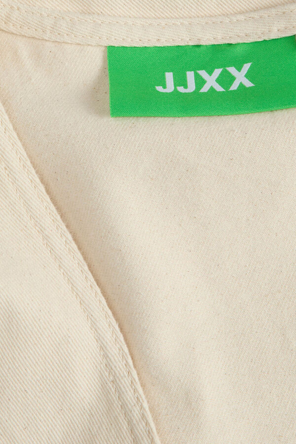 Jack & Jones Vestido Denim abotonado blanco