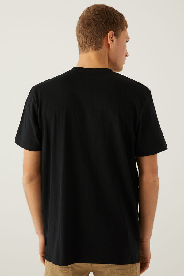 Springfield T-shirt decote padeiro preto