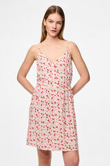 Pieces Vestido midi de tirantes blanco