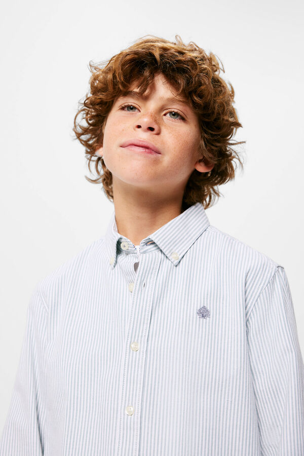 Springfield Kids Camisa Oxford ni&ntilde;o turquesa