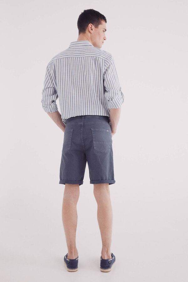 Springfield Bermuda color lavada slim fit azul
