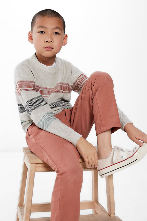 Springfield Kids Camisola riscas menino cinzento