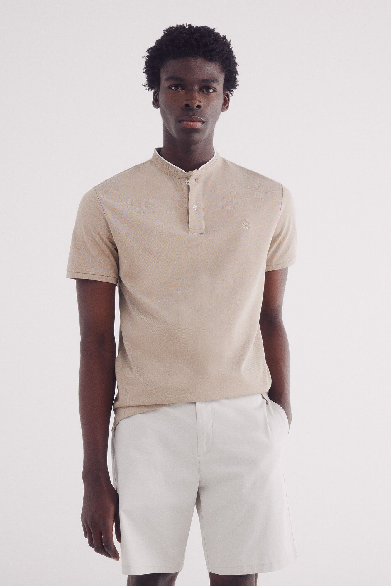 Springfield Polo piqu&eacute; mao oxford slim fit