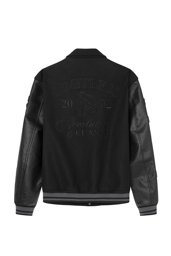 Springfield Pedri x Springfield Cominada Varsity Bomber preto