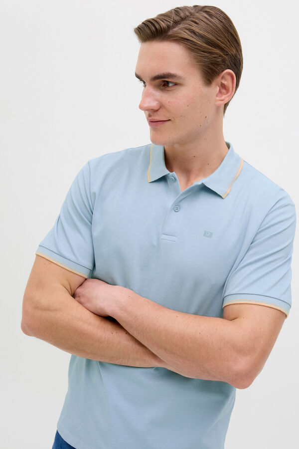 JJ REBEL Polo regular fit azul