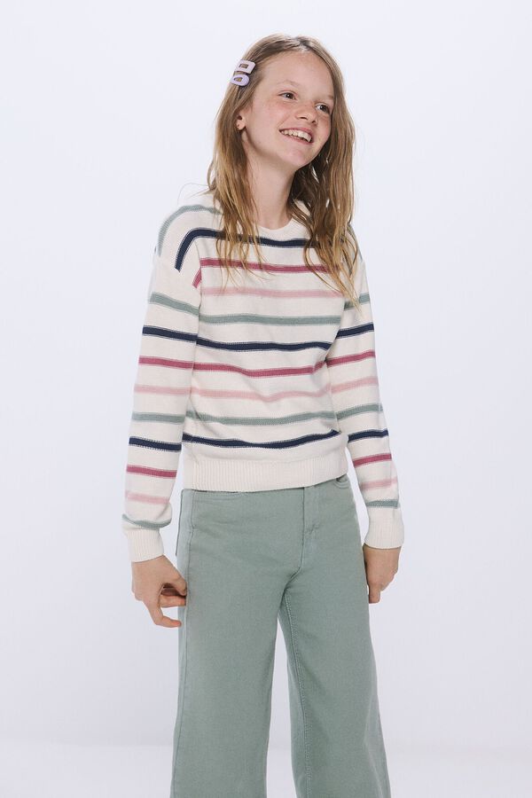 Springfield Kids Jersey rayas ni&ntilde;a beige