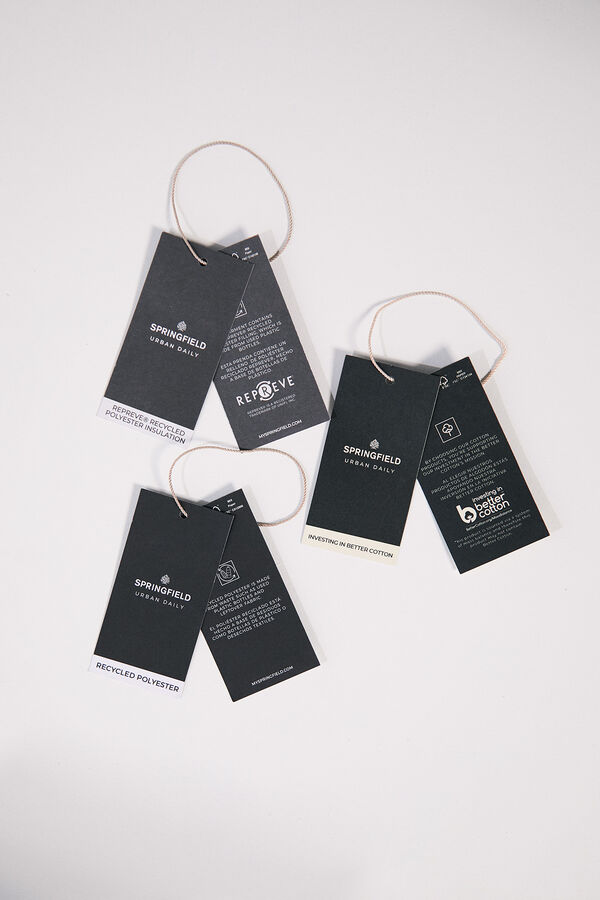 Springfield Chaqueta acolchada combinada negro