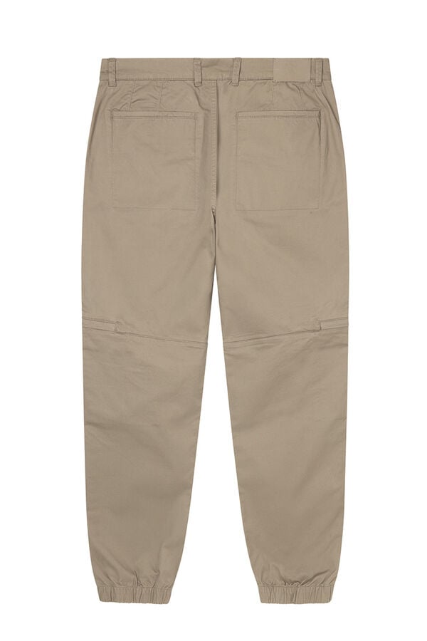 Springfield Pantal&oacute;n cargo confort slim fit nude