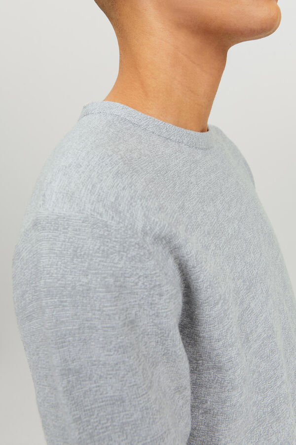 Jack & Jones Jersey punto fino gris