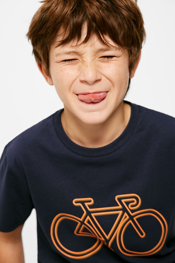 Springfield Kids Camiseta bici niño azul