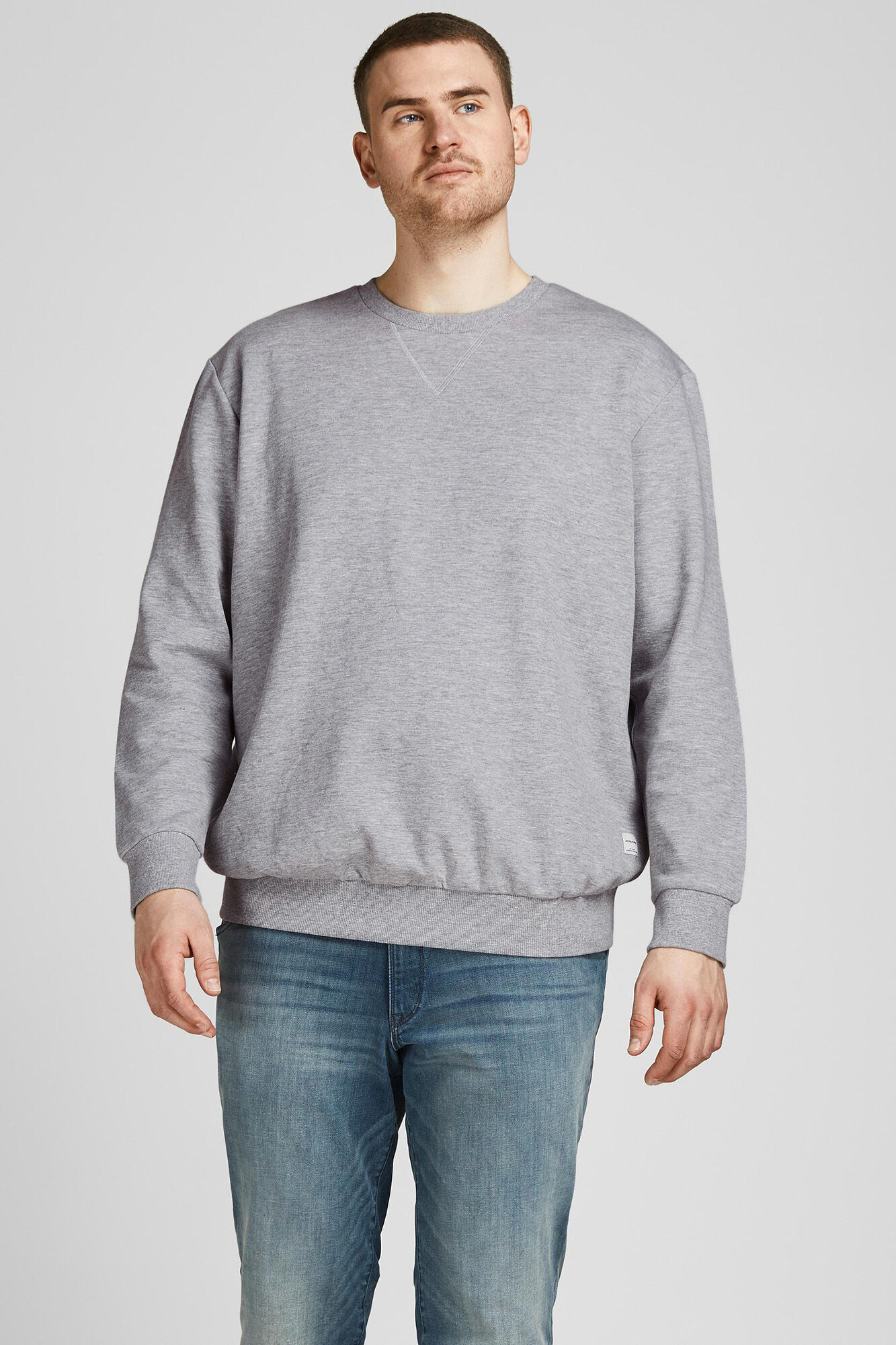 Jack & Jones PLUS Sudadera cuello redondo b&aacute;sica PLUS