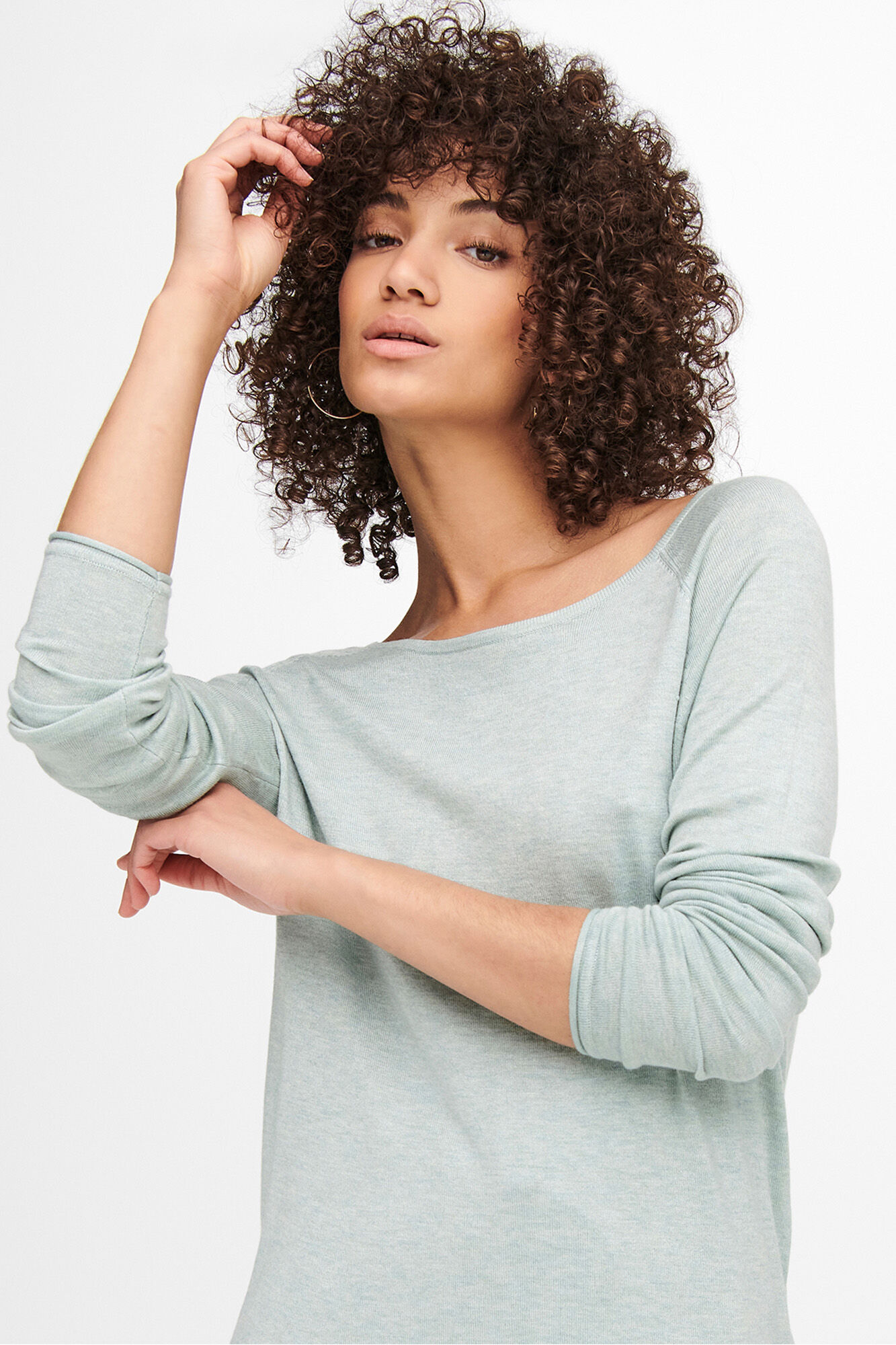 Only Jersey de punto cuello redondo