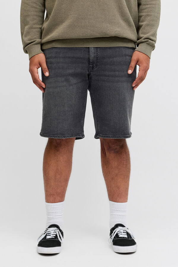 Jack & Jones PLUS Bermuda denim regular negro