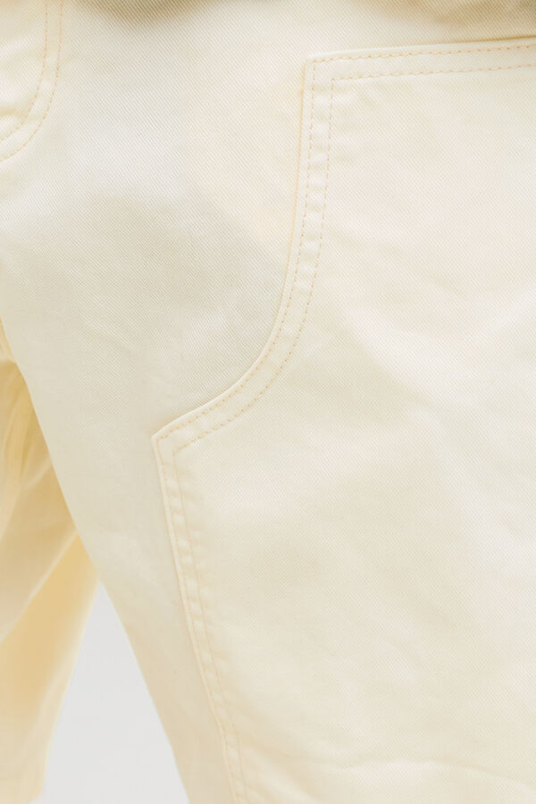 Jack & Jones Bermuda relaxed de algod&oacute;n blanco