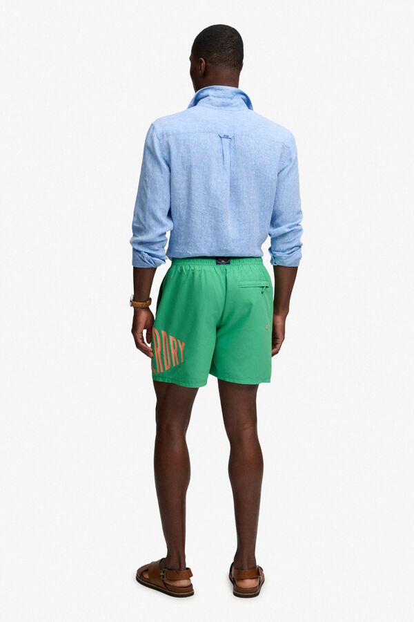 Superdry Ba&ntilde;ador con logo verde