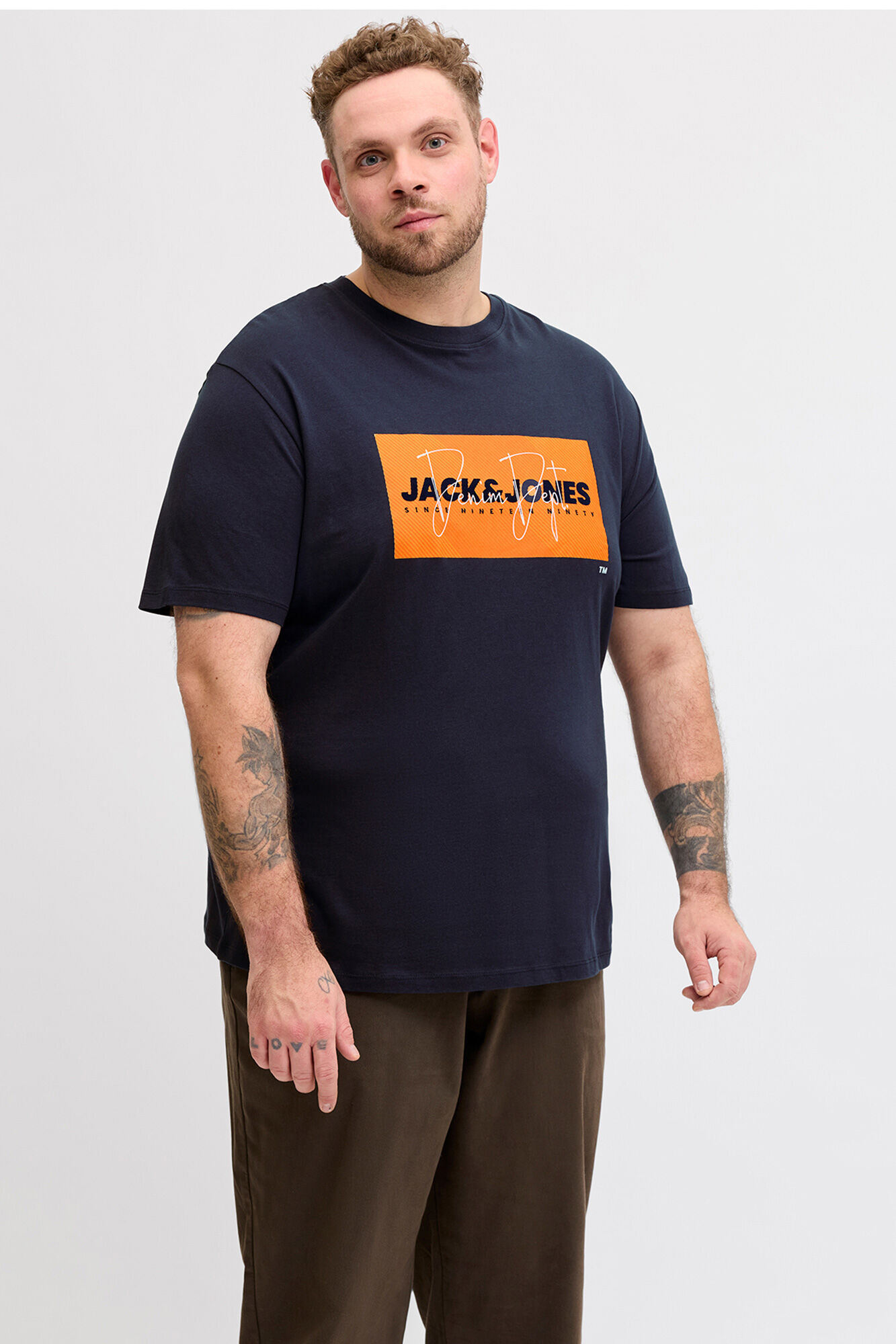 Jack & Jones PLUS Camiseta logo manga corta