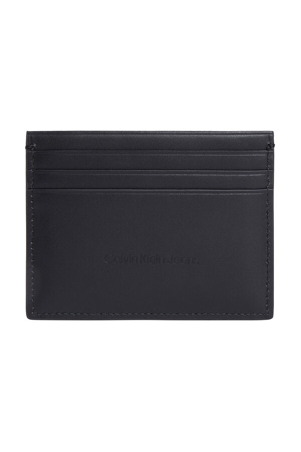 CK Jeans Monedero minimalista. negro