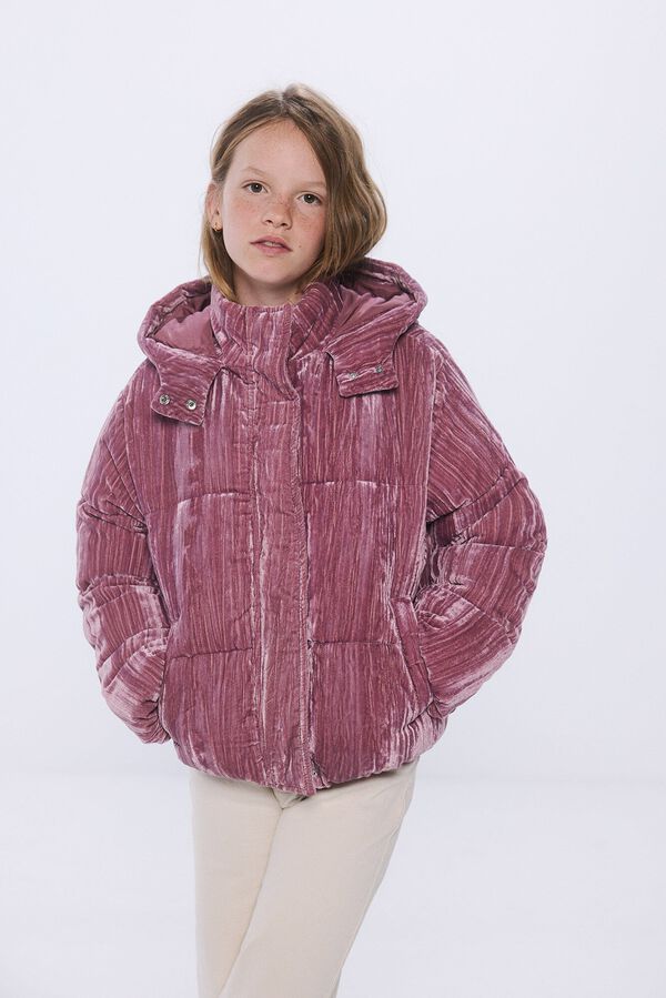 Springfield Kids Chaqueta acolchada velour ni&ntilde;a morado/lila