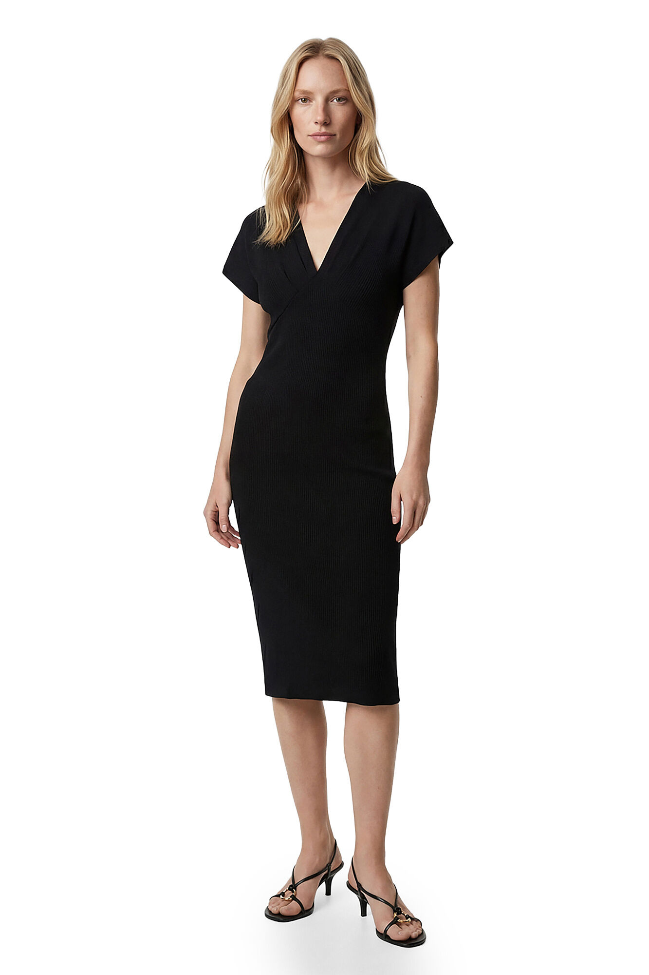 Koton Vestido midi gola em bico