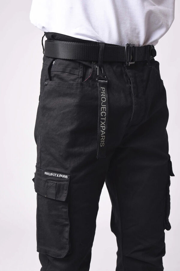 Project X Paris Jeans cargo preto