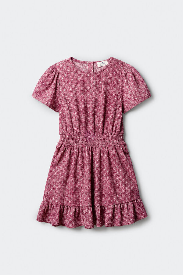 Springfield Kids Vestido de menina manga curta IKAT rosa